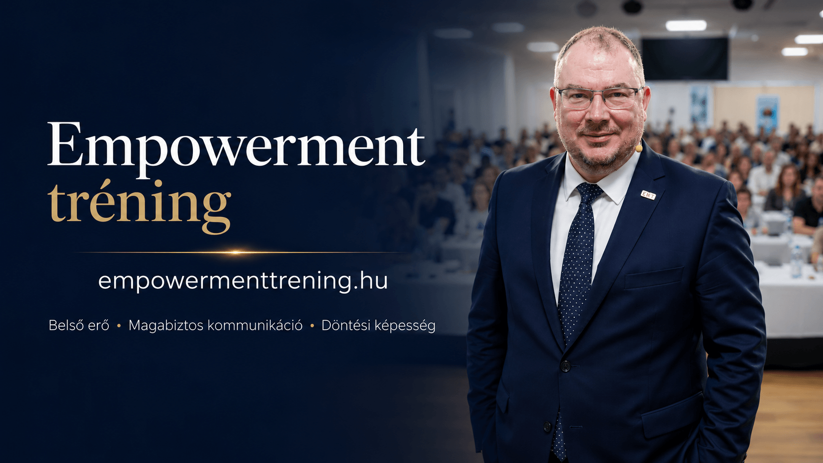 Kasza Tamás empowerment tréning előadói környezetben